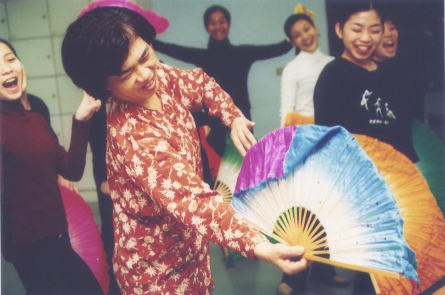 蔡麗華指導台北體院舞蹈系學生(車鼓)